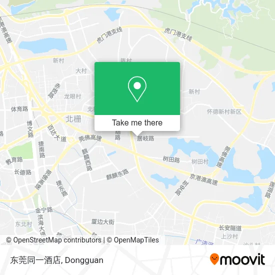 东莞同一酒店 map