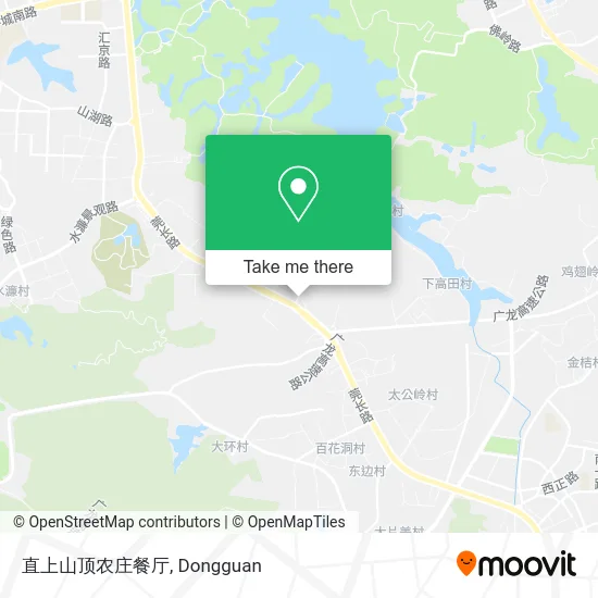 直上山顶农庄餐厅 map