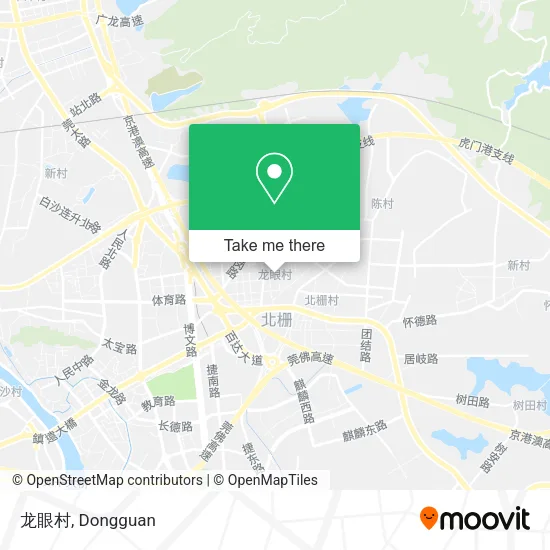 龙眼村 map