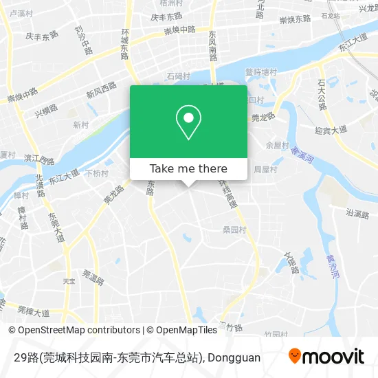 29路(莞城科技园南-东莞市汽车总站) map