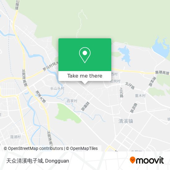 天众清溪电子城 map