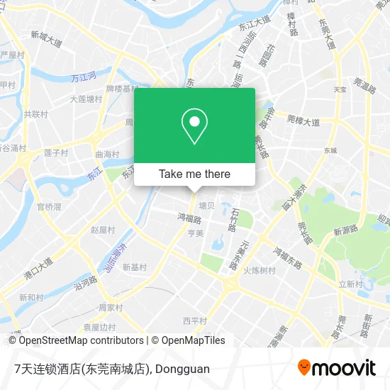 7天连锁酒店(东莞南城店) map