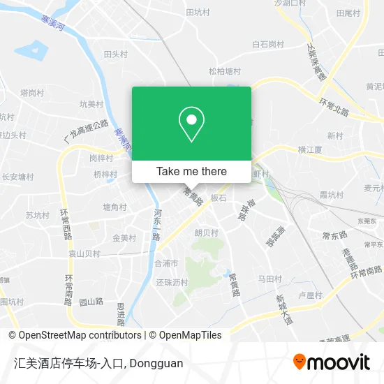 汇美酒店停车场-入口 map