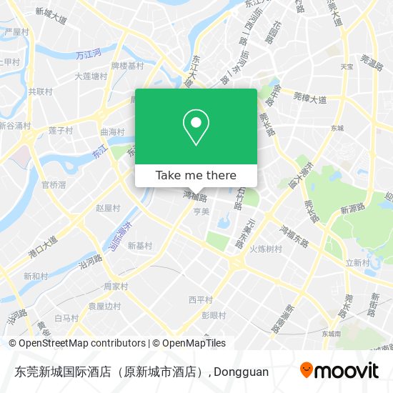 东莞新城国际酒店（原新城市酒店） map