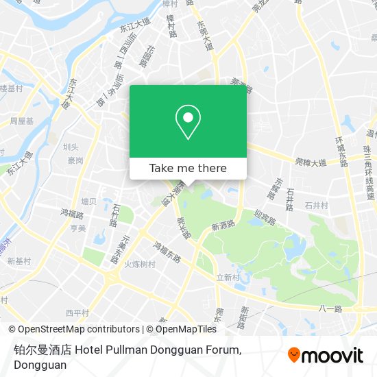 铂尔曼酒店 Hotel Pullman Dongguan Forum map