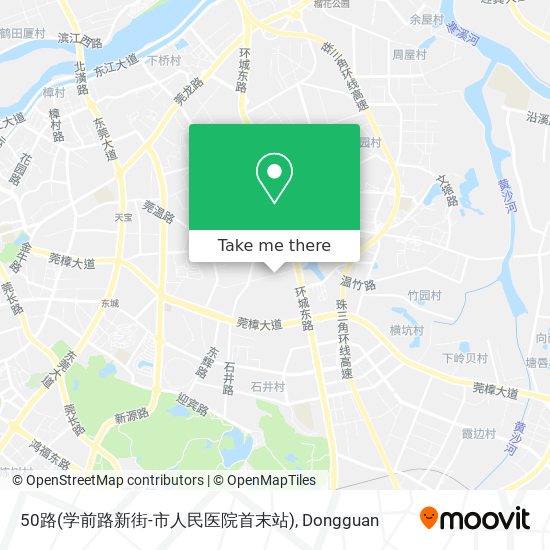 50路(学前路新街-市人民医院首末站) map