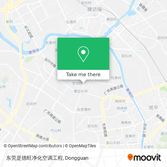 东莞是德旺净化空调工程 map