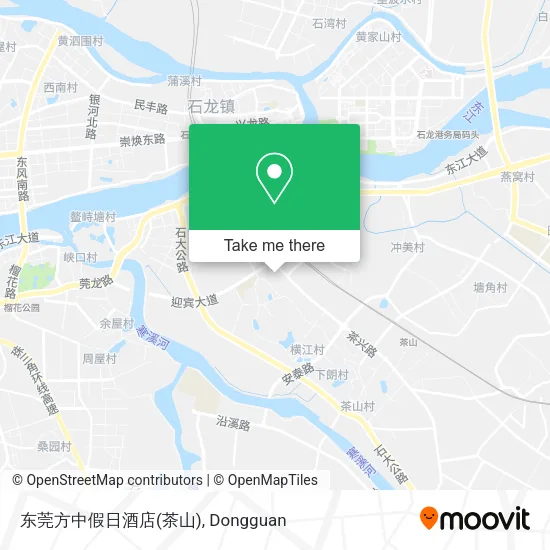 东莞方中假日酒店(茶山) map