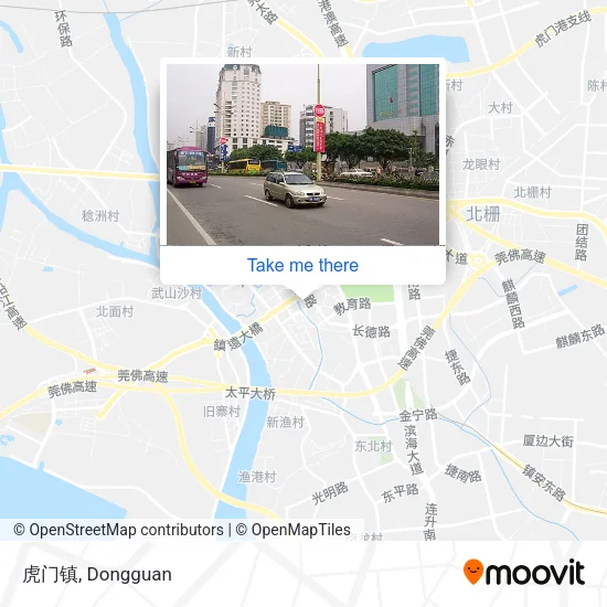 虎门镇 map