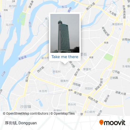 厚街镇 map