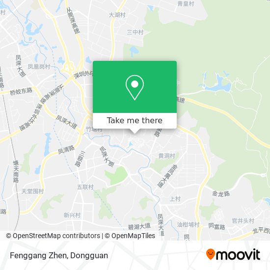 Fenggang Zhen map