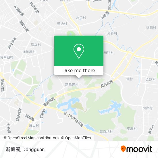 新塘围 map