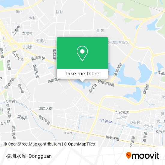 横圳水库 map