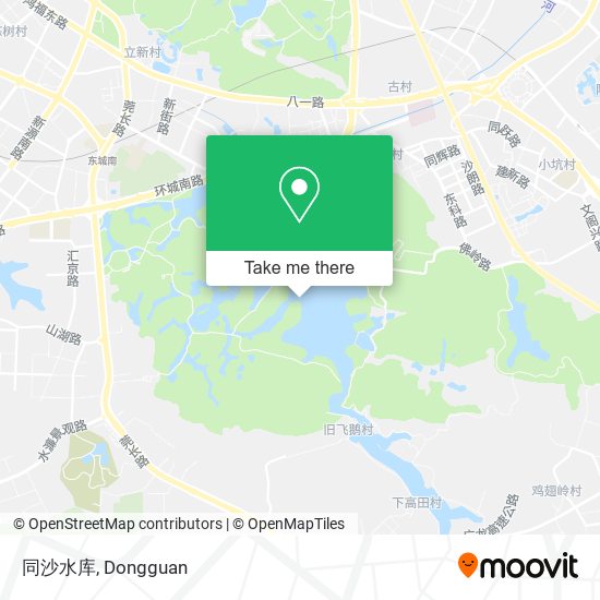 同沙水库 map