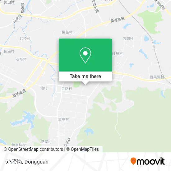 鸡啼岗 map
