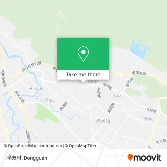 浮岗村 map