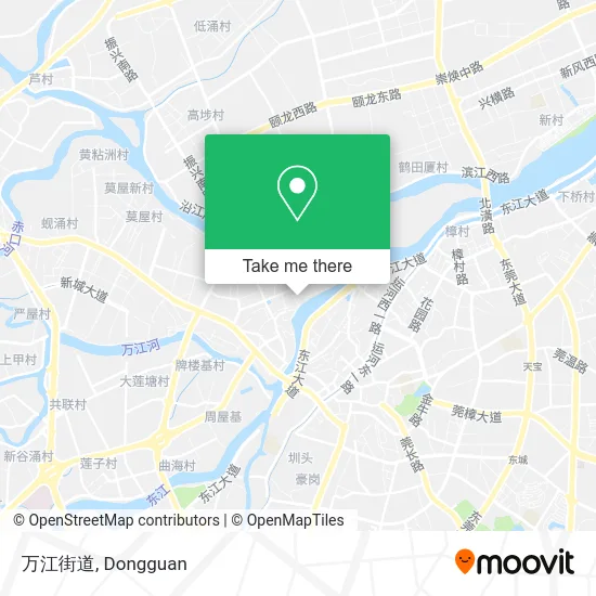 万江街道 map