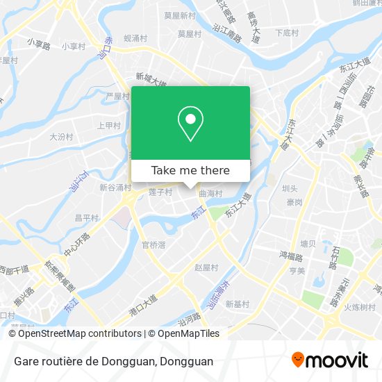 Gare routière de Dongguan map