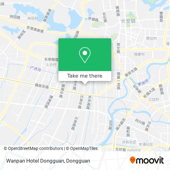 Wanpan Hotel Dongguan map