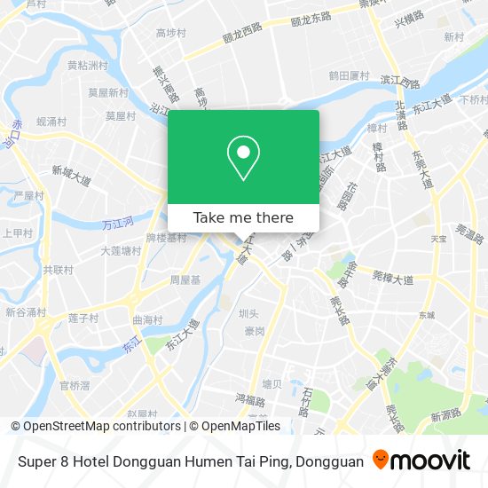 Super 8 Hotel Dongguan Humen Tai Ping map