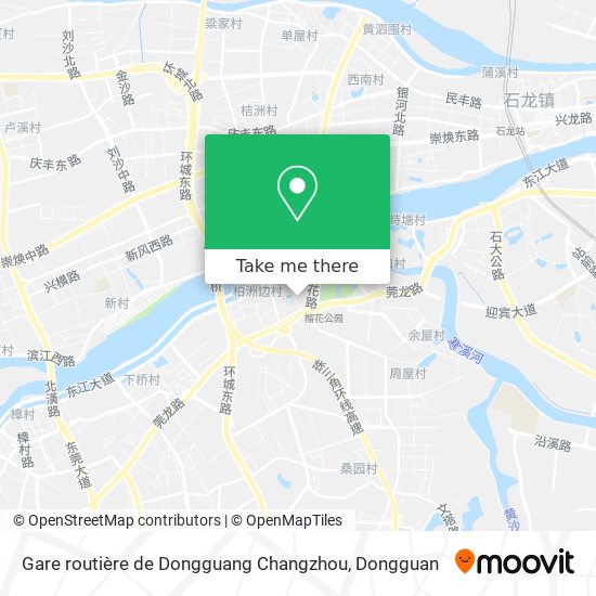 Gare routière de Dongguang Changzhou map