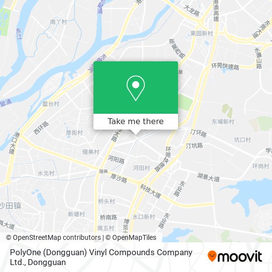 PolyOne (Dongguan) Vinyl Compounds Company Ltd. map