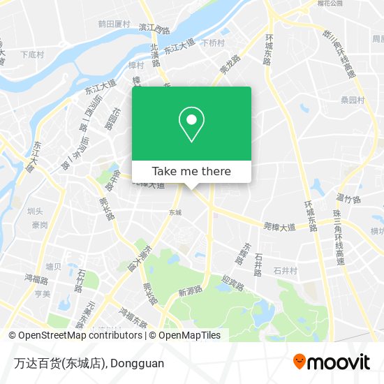 万达百货(东城店) map