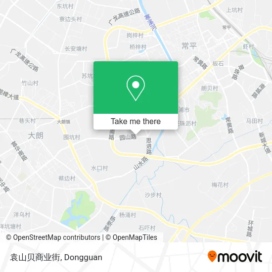 袁山贝商业街 map