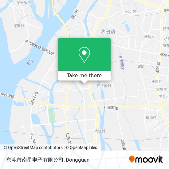 东莞市南星电子有限公司 map