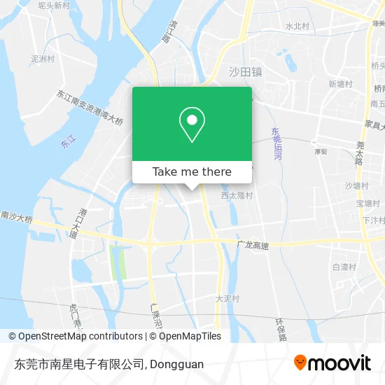 东莞市南星电子有限公司 map