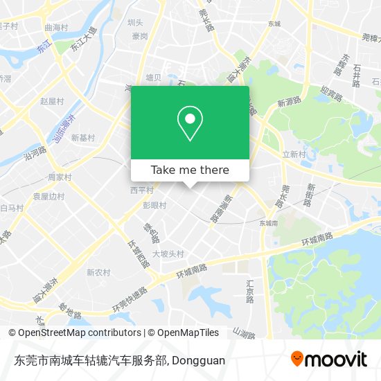 东莞市南城车轱辘汽车服务部 map