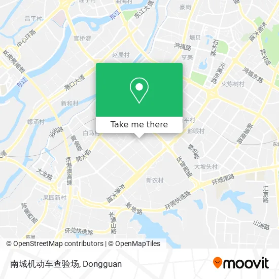 南城机动车查验场 map