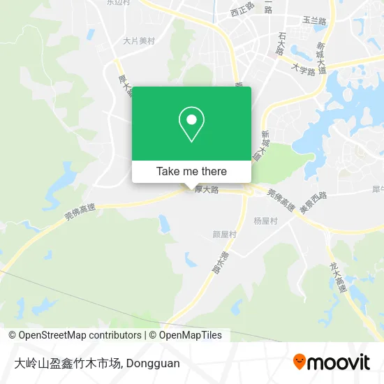 大岭山盈鑫竹木市场 map
