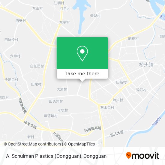 A. Schulman Plastics (Dongguan) map