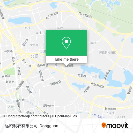 远鸿制衣有限公司 map