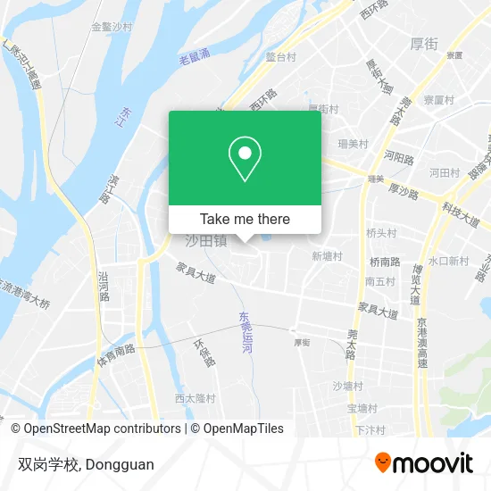 双岗学校 map