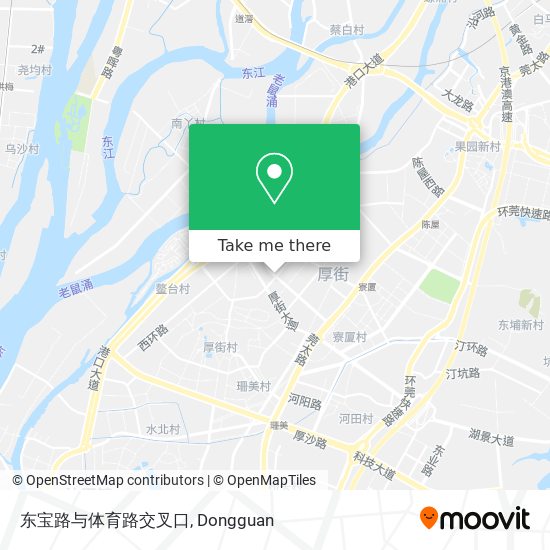 东宝路与体育路交叉口 map