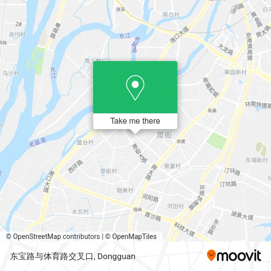 东宝路与体育路交叉口 map