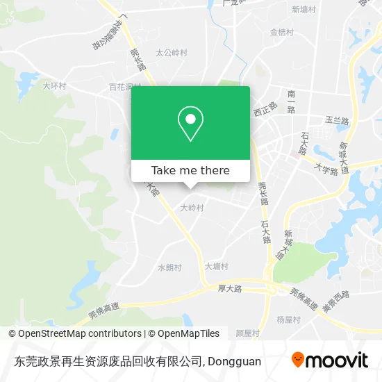东莞政景再生资源废品回收有限公司 map