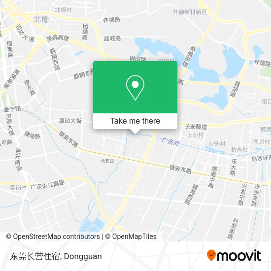 东莞长营住宿 map