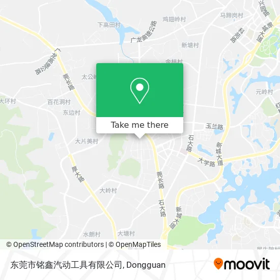 东莞市铭鑫汽动工具有限公司 map