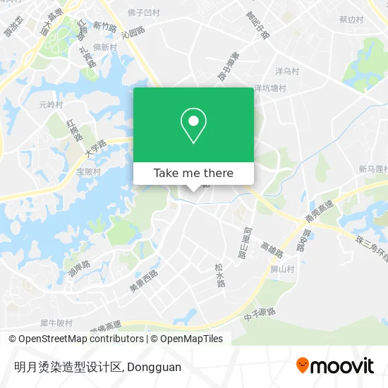 明月烫染造型设计区 map