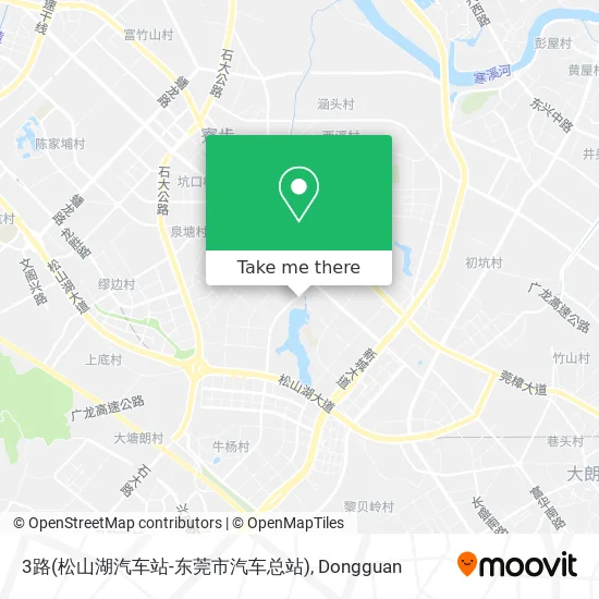 3路(松山湖汽车站-东莞市汽车总站) map