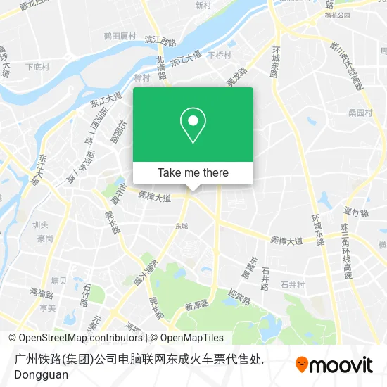 广州铁路(集团)公司电脑联网东成火车票代售处 map