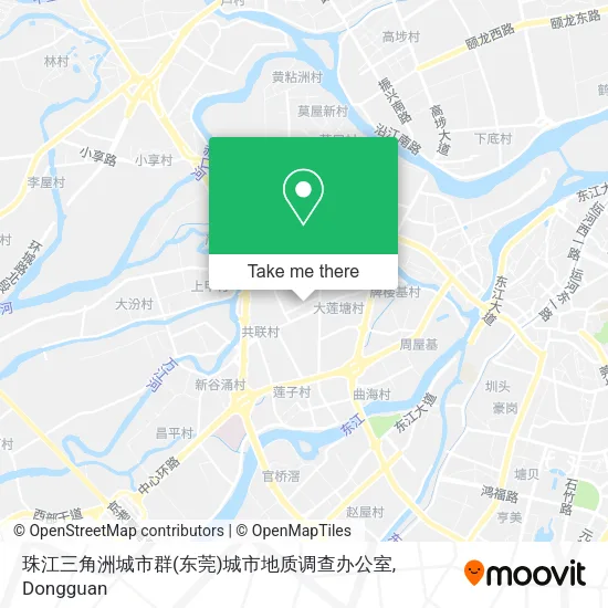 珠江三角洲城市群(东莞)城市地质调查办公室 map