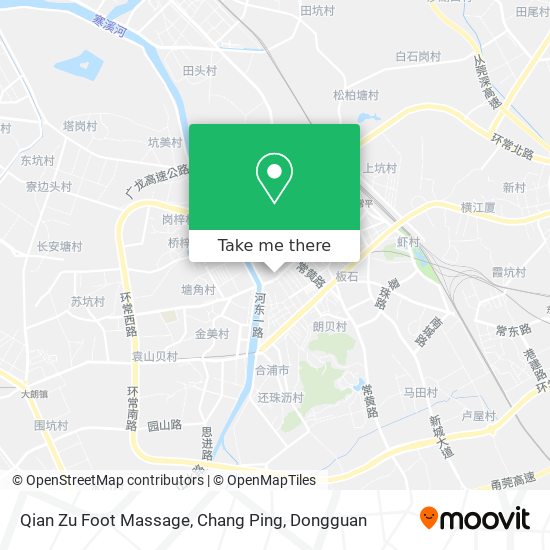 Qian Zu Foot Massage, Chang Ping map