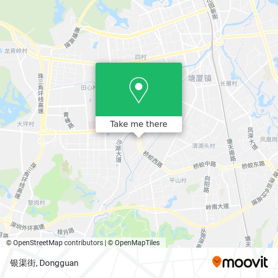 银渠街 map