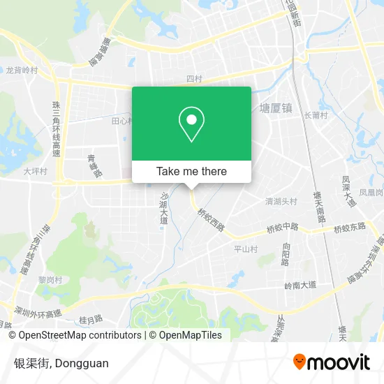 银渠街 map