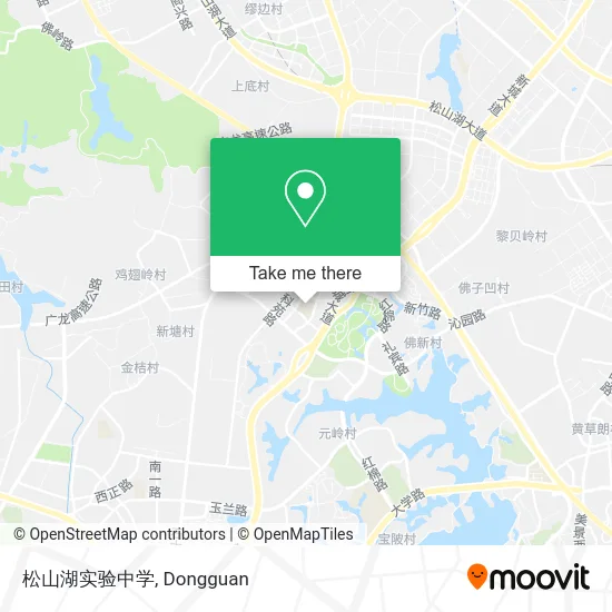 松山湖实验中学 map