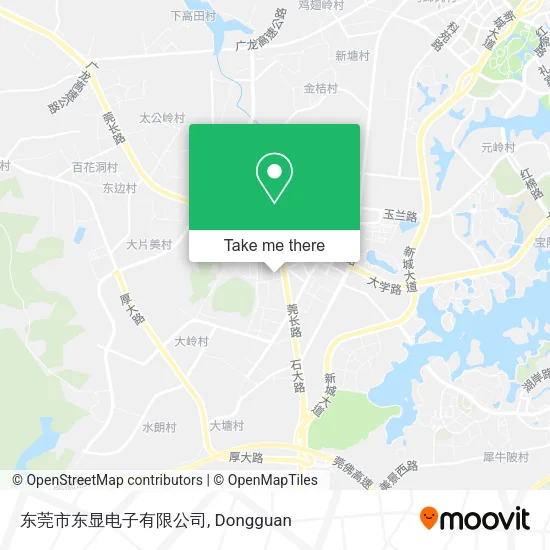东莞市东显电子有限公司 map
